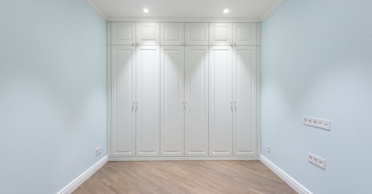 How are built-in wardrobes attached to the wall?